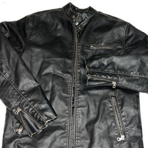 Faux leather jacket